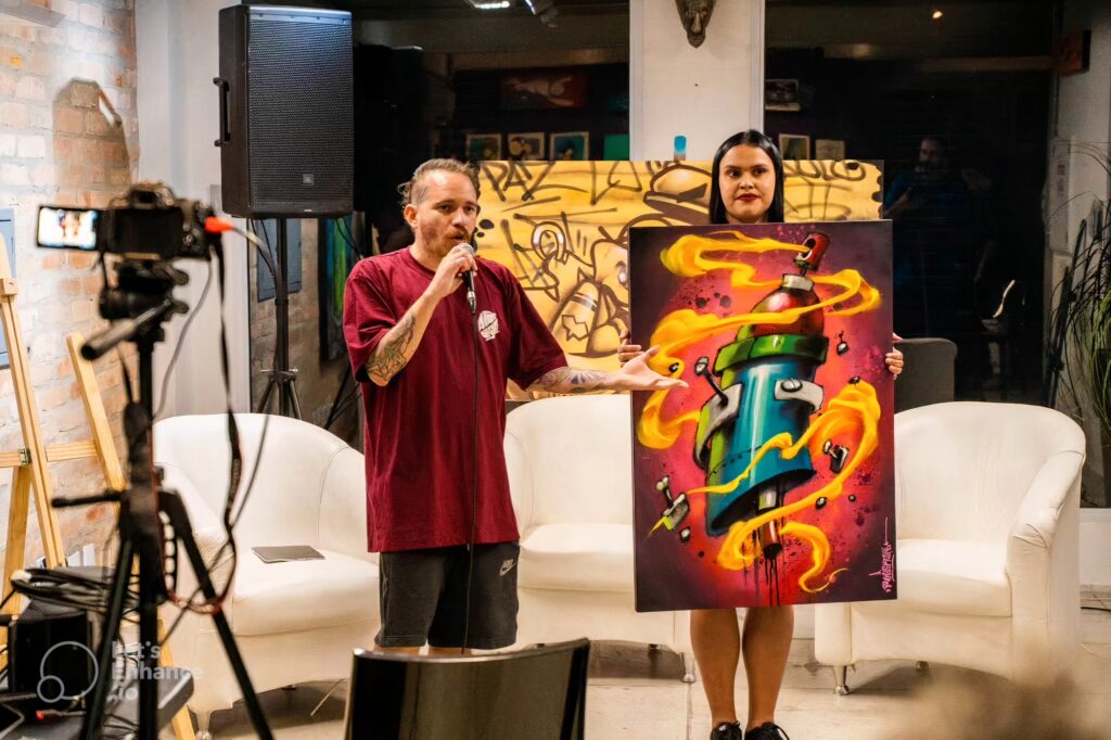 🎨 Leilão do Beco: quando o grafite vira valor